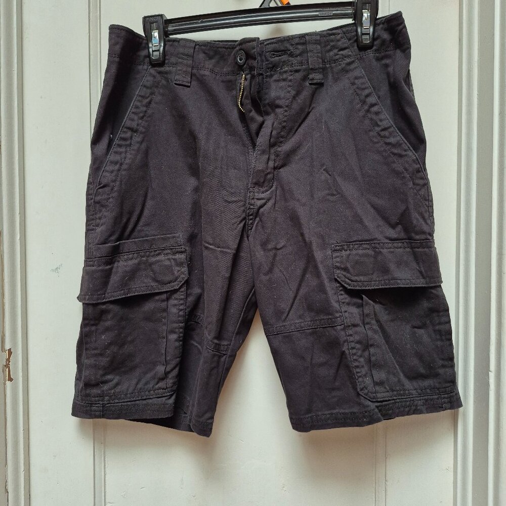 Wrangler Black Cargo Shorts - 100% cotton - 30